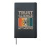 Vintage Trust Science Not Morons Hardcover Journal, Black