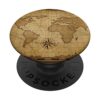 Vintage World Map Pop Socket Country Geography Gift PopSockets PopGrip: Swappable Grip for Phones & Tablets