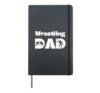 Vintage Wrestling Dad Fathers Day Family Matching Player Hardcover Journal, Black