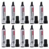 VINTORKY 10pcs Black Thick Permanent Marker Pen Large Ink Capacity