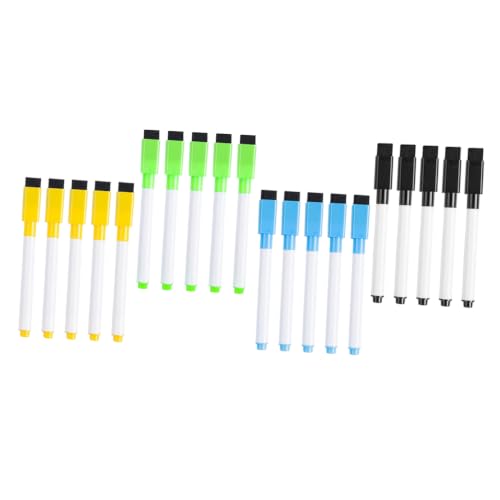 VINTORKY 40pcs Dry Wipe Markers for Whiteboard and Plastic Sign, Water Erasable Glassboard Pens with Sponge Brush, Portable and Versatile Usability for Drawing and Home School, 40 Pens