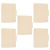VINTORKY Manila Paper File Folders Spacious Design for Efficient Organization and Protection of Paperwork and Homework Documents 5pcs Beige for Business and Office Use