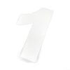 Vinyl Numbers Stickers for Mailbox for address - Pre-Spaced Die Cut Decals Waterproof Outdoor 4 Inch White(silver)