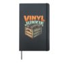 Vinyl Record Collector Retro Music Turntable Lover Hardcover Journal, Black