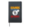 Vinyl Record Lovers, Vinyl Sounds Better on Vinyl Collectors Hardcover Journal, Black