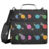 Vinyl Records Music Zipper Binder Bag 3 Ring File Folder Portfolio Organizer Zippered Binder Bags with Strap Fits Laptop 500 Sheets for School Work Office Supplies Portable