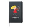 Viola Girl - Violist Symphony Band Jazz Music Lover Hardcover Journal, Black