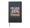 Violin Violinist Bible Quote Faith Christian Vintage Praise Hardcover Journal, Black