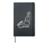 Violin Violinist I Destroy Silence Hardcover Journal, Black