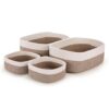 VIRETH HAUS 4-Pack Large Woven Rope Storage Baskets, 2 Sizes Organizer Bins