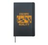 Virtual Reality Tshirt for a VR Gamer Hardcover Journal, Black