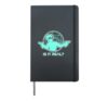 Virtual Reality Tshirt for a VR Gamer Hardcover Journal, Black