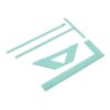 Vistreck Acrylic Bookbinding Ruler Kit for Precise Cover Making