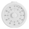 Visual Countdown Kitchen Timer 60-Minute Round White Abs