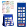 Visual Schedule Chart Learning Materials Todder Daily Routine Chart 18+1 Pocket Double Side Visual Schedule Daily Routine