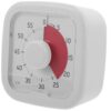 Visual Timer 60-Minute Plastic Silent Countdown Clock for Time Management