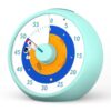 Visual Timer for Kids, 60-Minute Countdown Timer for Classroom Office Kitchen, Desk Timer Kids Time Management Tools with Silent Operation, Pomodoro Time Rainbow Pattern