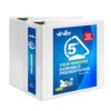 ViVin 5 Inch D Ring View Binder with Large 5" Slant-D Ring, 2 Pack, White