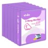 ViVin Sturdy 1 Inch D Ring Binders with 2 Pockets, 6 Pack, Purple
