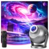 V JULES.V 3D Projector,Galaxy Projector with 60 HD 3D Dynamic Scenes,Bluetooth Speaker,Remote Control,1H/2H Timer,Backlit Button RGB Night Light,Star Projector for Bedroom,Living Room,Home Decor Grey