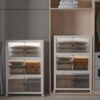 VNVTO 720QT Stackable Storage Bins with Lids, Collapsible Storage Cabinet