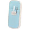Vocuer Large Capacity Big Special Cute Aesthetic Preppy Canvas Pencil Case Organizer Holder Pouch Bag with Zipper Compartments, Pen Cases for Women Girls School Adults (Sky Blue)