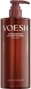 VOESH Glycolic Acid Body Wash, Exfoliating Body Cleanser, Black Tea & Rosé