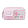 Vokandrel Cat Embroidery Pencil Bag Multi-Pocket Large Capacity