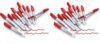 Volcanics Red Dry Erase Markers Low Odor Fine Whiteboard Markers Thin Box of 12 (Pack of 2)