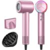 VOLGTIA High-Speed Hair Dryer with Diffuser and Concentrator, 110,000 RPM Brushless Blow Dryer, 200M Negative Ions, 23m/s Airflow, Smart Heat Control, Low Noise Lightweight Hairdryer