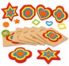 VOLSION Toddler Puzzles, Montessori Wooden Shape Sorting Puzzle Sensory Toy, Preschool Learning Activities, Fine Motor Skills Educational Gift for 2 3 4 Year Old Girls Boys