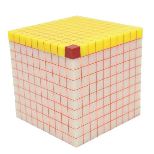 Volume Unit Demonstrator Cube Model 10 * 10cm Mathematics Teaching Aids Teaching Instrument Volume Unit Demonstrator, Elementary School Science and Mathematics Experiment Device