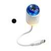 VORILO Bedside Projection Lamp with USB Power for Bedroom Mood Lighting, Tabletop Night Light with Ceiling Pattern Display