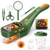 Vorth Bug Catcher for Kids with Microscope, Bug Catching Kit-Dark Green