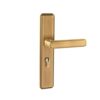 VREFAFKJIP Pure Copper Chinese Retro Magnetic Silent Wooden Door Lock Indoor Light Luxury Brass Brushed Bedroom Handle(Bronze Brushed Magnetic)