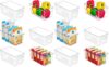 Vtopmart 12 Pack Clear Storage Bins, Pantry Storage Bins with Handle, Small