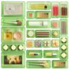 Vtopmart 25 Pack Plastic Drawer Organizers with Non-slip Rubber Pads