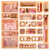 Vtopmart 25 Pack Plastic Drawer Organizers with Non-slip Rubber Pads
