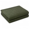 VUKANWTC Weighted Blanket, 3.1 lb, 35.8 x 48 in Quilted Lap Throw，Green