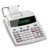 VUSIGN 12-Digit Desktop Printing Calculator with Tape Print Out, Adding Machine with Fluorescent Display, 10 Key Calculator with Clock and Calendar, Accounting Business Finance