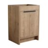 VUSVAB 23" Soft Close Door Cabinets Kd Flat Pack Base Unit, Entry Cabinet Freestanding Storage Organizer, Pantry Cabinet for Indoor Storage Spaces Without Countertop, Imitative Oak