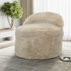 VUSVAB 47" Plush Reading Chair, Bean Bag Couch with Adaptive Memory Foam, Floor Chair with Removable Cover for Casual Indoor Relaxation and Reading use, Beige