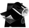 VViViD DECO65 Gloss Chrome Black Permanent Adhesive Film Premium Vinyl Tape Roll for Sign & Crafts (4” x 35ft)
