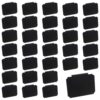 VwoYbai 32 Pcs Black Basket Labels Clip On Removable PVC 2.5x3.5 Inch