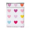 VYXVYX Book Protector, Multicolor Hearts Book Cover 12 x 9 Inch