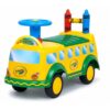 Waddle Crayola School Bus Ride-On Toy for Toddlers, 2-in-1 Ride & Play Activity Bus with Storage Seat, Lights & Sounds, Crayons and Coloring Stencils Included, Ages 2+ Years, 44 lb Capacity