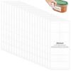 WADORN 160 Pcs Blank Dry Erase Labels 20 Sheets White Small Sticky Notes Reusable Waterproof Removable Label Stickers for Containers Kitchen Pantry Office School Classroom Home Organizing