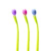 WAFEOGK 3Pcs 0.38mm Gel Pen Funny Photochromic Silicone Student Exam Flower
