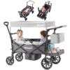 Wagon Stroller, 2 Seater All Terrain Foldable Stroller Wagon for Outdoors