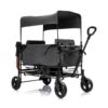 Wagon Stroller for 2 Kids,Adjustable Height Push/Pull Handle,Detachable and Movable Canopy,8" All-Terrain PU Wheels,Foldable Lightweight Frame,97L Large Capacity for Daily Walks,Camping&Grocery Runs